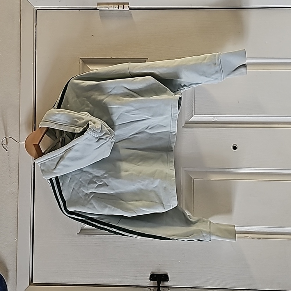 adidas 3-Stripe Crop Hoodie Size XL - Picture 3 of 8